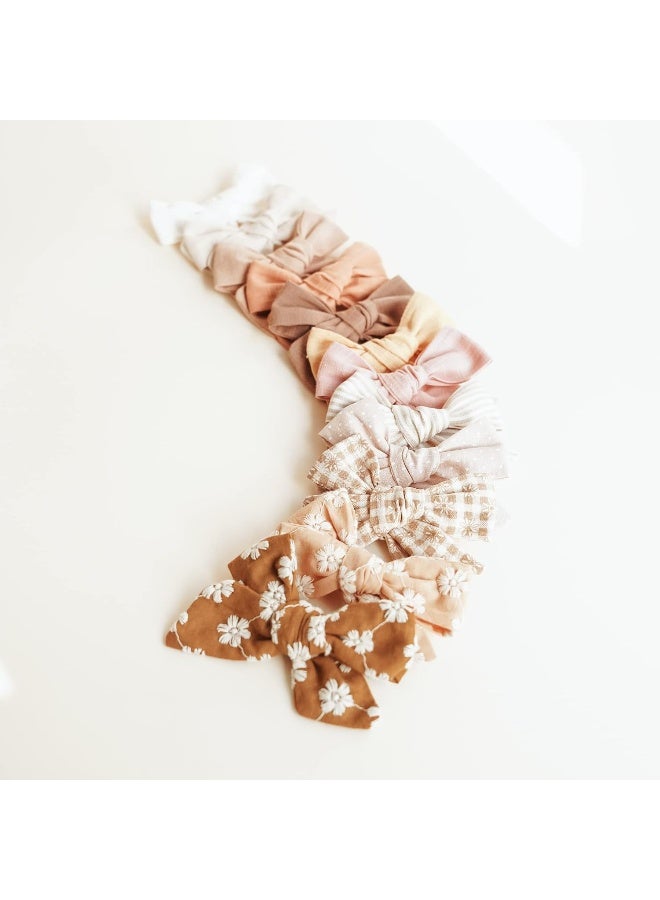 Niceye 24 PACK Baby Girl Hair Clips Set, Hair Bows Barrettes Handmade Accessories Alligator Clip for Babies Infant Toddlers Kids in Pairs - Image 2